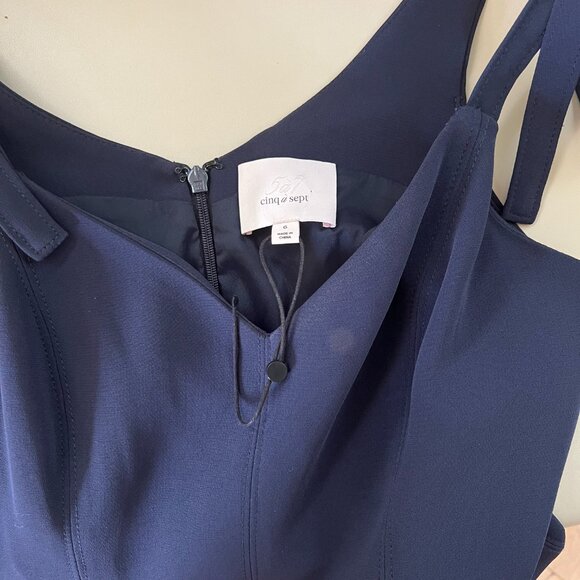 Cinq à Sept Women's Kirsty Dress - Size 6 - Color: Navy - NWOT - Picture 5 of 8